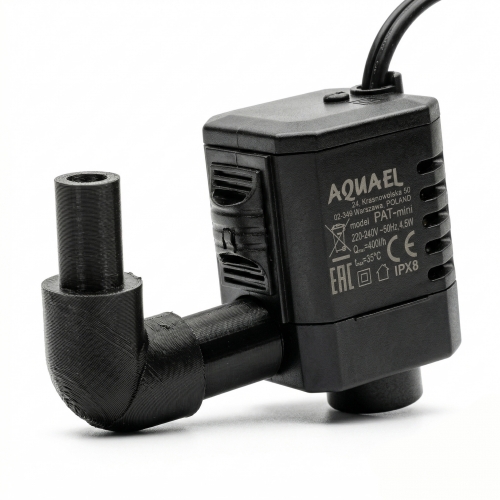 Kolanko 90° do podłączenia hydroponiki i filtra Pat Mini